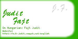 judit fajt business card